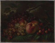 George Henry Hall Peaches, Grapes and Cherries 