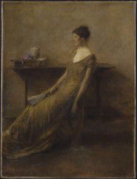 Thomas Wilmer Dewing Lady in Gold 