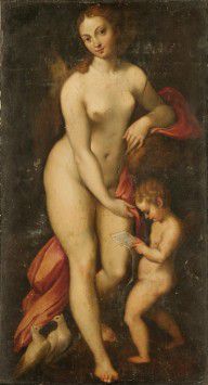 Correggio Venus and Cupid 