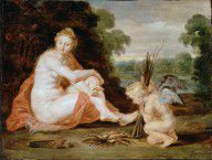 Rubens, Sir Peter Paul Venus and Cupid warming themselves (Venus frigida) 
