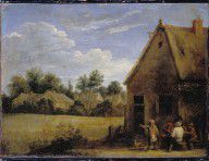 Teniers,Davidtheyounger-CottagewithPeasantsplayingCards 