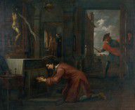 Antoni Viladomat Saint Francis Receives the Order from the Crucifix at Saint Damian to Repair the
