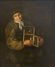 Attributed to Giacomo Francesco Cipper Todeschini' Old Woman with a Lamp 