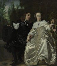 Bartholomeus van der Helst Abraham del Court and his wife Maria de Kaersgieter 