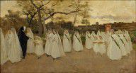 Joaquim Vayreda Procession of Schoolgirls 