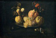 Juan de Zurbarán Still Life with Fruit and Goldfinch 