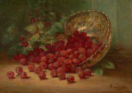 August Laux - Raspberries, ca. 1880