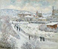 Claude Monet - View of Argenteuil - Snow, 1874-1875