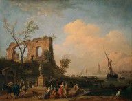 Claude-Joseph Vernet - Seaport with Antique Ruins Morning, 1751