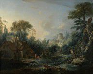 Francois Boucher - Landscape with a Water Mill, 1740
