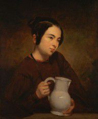 George Peter Alexander Healy - Girl with a Pitcher, 1837