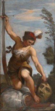 Giovanni Francesco Barbieri (Il Guercino) - David with the Head of Goliath, ca. 1618