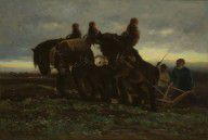 Horatio Walker - Ploughing in Acadia, 1886