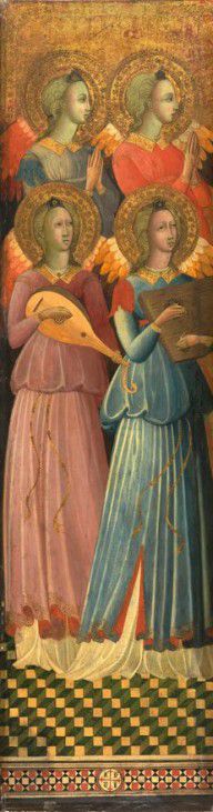 Master of the Bargello Tondo - Four Angels (left panel), 1435-1439