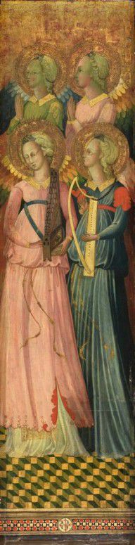 Master of the Bargello Tondo - Four Angels (right panel), 1435-1439