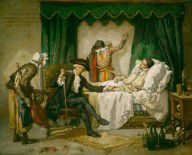 Thomas Couture - The Illness of Pierrot, ca. 1859-1860