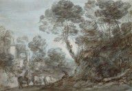 Thomas Gainsborough - Landscape with Ruins and Shepherds, ca. 1785