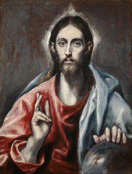 El Greco (Domenikos Theotokopoulos) Christ Blessing ('The Saviour of the World') 