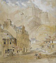Horatio McCulloch Edinburgh Castle from the Foot of the Vennel2C 1845 