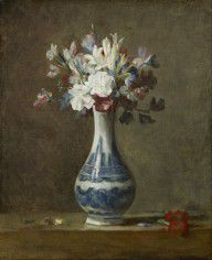 Jean-Baptiste Siméon Chardin A Vase of Flowers 