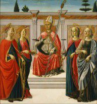 Francesco Botticini St. Nicolas and Sts. Catherine Lucy  Margaret and Apollonia 