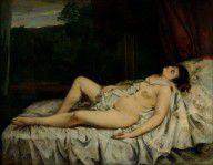 Gustave Courbet Sleeping Nude 