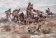 16529123_Native_Americans_Plains_People_Moving_Camp