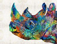 13627178_Rhino_Rhinoceros_Art_-_Looking_Up_-_By_Sharon_Cummings
