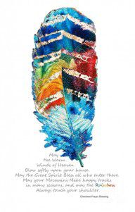 13828421_Colorful_Feather_Art_-_Cherokee_Blessing_-_By_Sharon_Cummings