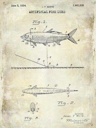 13632103_1934_Artificial_Fish_Lure_Patent_Drawing