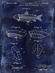 13632211_1941_Fish_Cleaning_Patent_Patent_Drawing_Blue