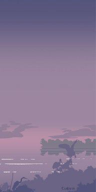 12298884_Abstract_Tropical_Birds_Sunset_Large_Pop_Art_Nouveau_Landscape_4_-_Right_Side