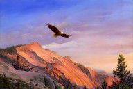 15024395_Flying_American_Bald_Eagle_Mountain_Landscape_Painting_-_American_West_-_Western_Decor_-_Bi
