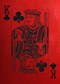14167795_King_Of_Clubs_In_Black_On_Red_Canvas