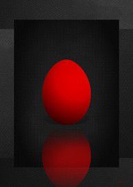 14530971_Red_Egg_On_Black_Canvas