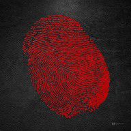 10724153_Giant_Red_Fingerprint_On_Black_Leather