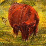 13118625_Autumn's_Afternoon_-_Cow_Painting