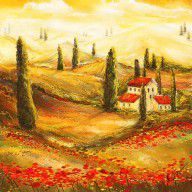14320514_Tuscan_Poppies_-_Tuscan_Poppy_Fields_Impressionist