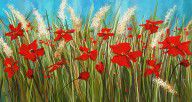 14325140_Turquoise_Poppies_-_Red_And_Turquoise_Art