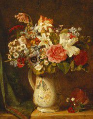 10196333_Roses_Narcissi_And_Other_Flowers_In_A_Vase