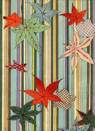 14923808_Illustration_Of_Autumn_Leaves_On_A_Striped_Background
