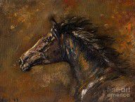 504703_The_Black_Horse_Oil_Painting