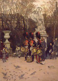 13412401_Beating_The_Retreat_In_The_Tuileries_Gardens,_1867_Panel