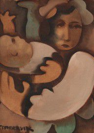 2803825_Abstract_Mother_And_Baby_Art_Print