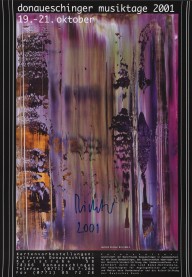 Gerhard Richter-Plakat Donaueschinger Musiktage. 2001.