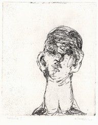 Georg Baselitz Idol 1964, Radierung, 30,5 x 25,3 cm