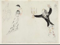 A Candlestick and a Society Lady, costume design for Aleko (Scene IV)_(1942)