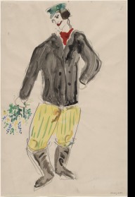 A Peasant, costume design for Aleko (Scene III)_(1942)