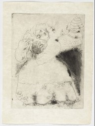 Madame Korobotchka, plate XV (supplementary suite) from Les Âmes mortes_1923-48