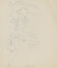 Andy Warhol-Male costume figure (PAA). Um 1954.